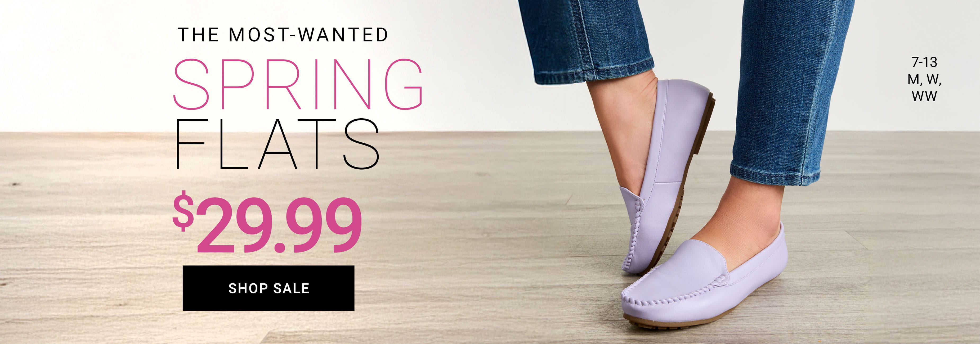 Shop SPRING FLATS $29.99