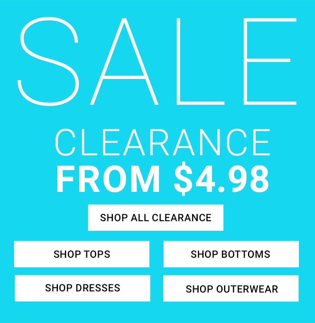 Clearance from $4.98