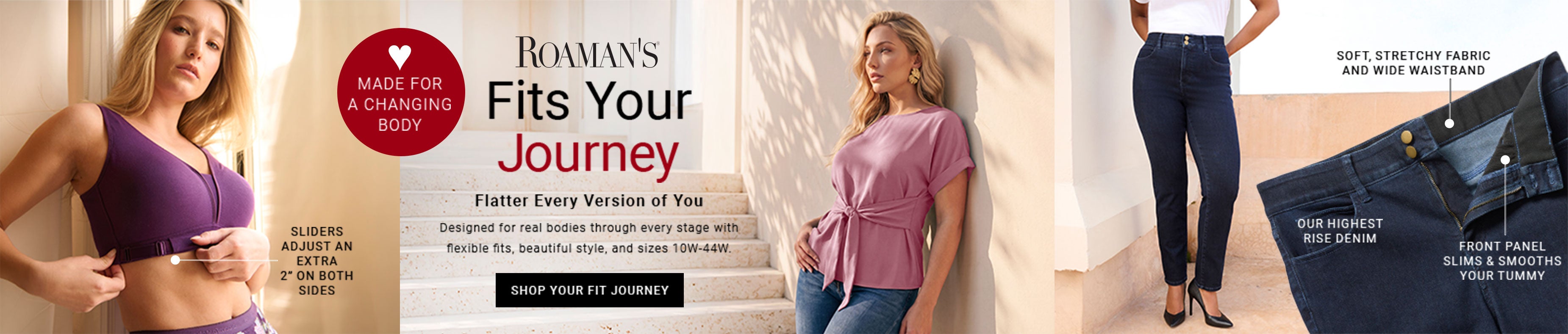 Roaman's Fits Your Journey — Flatter Every Version of You