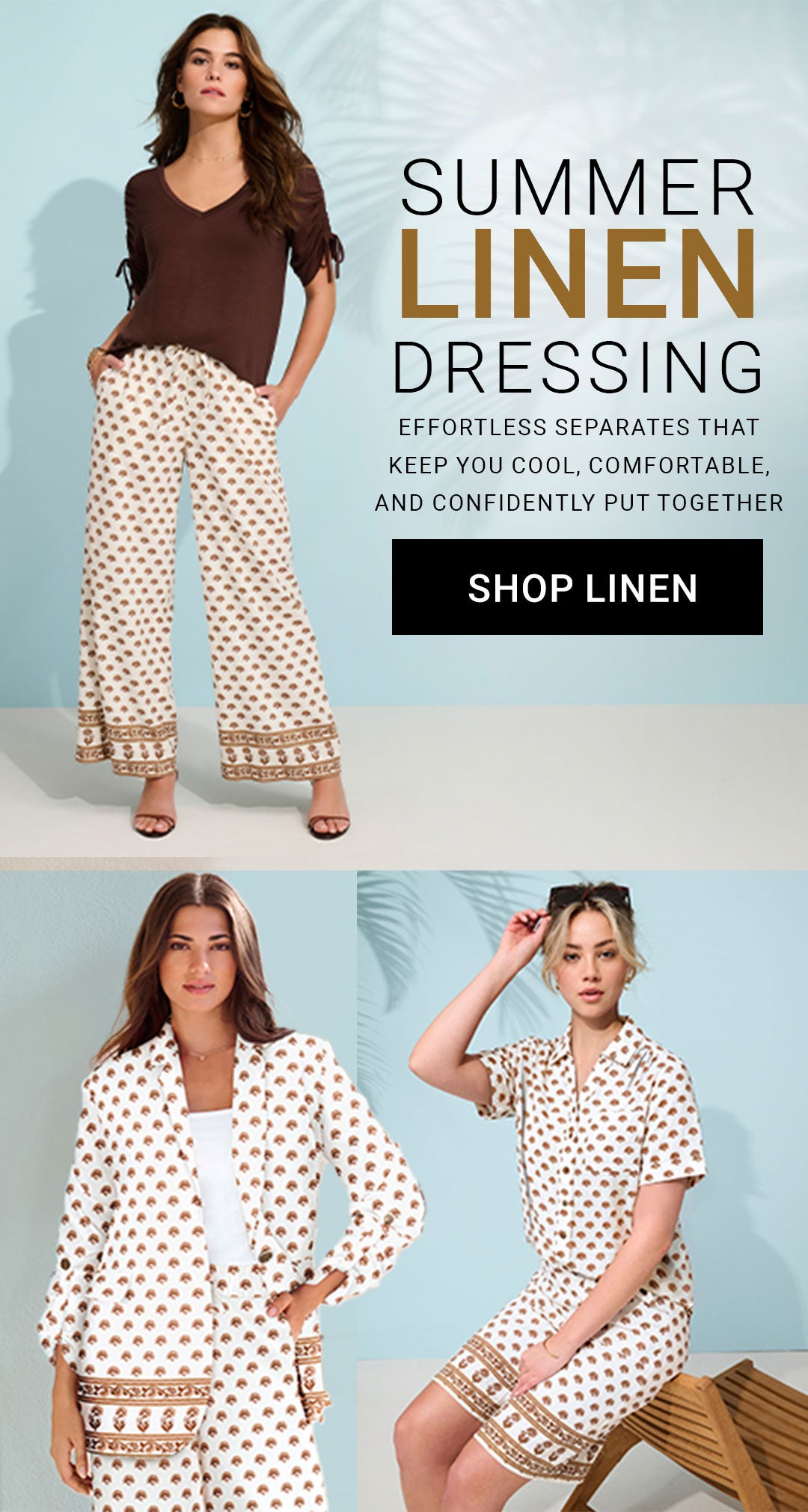 Summer Linen Dressing — Effortless Separates — Shop Linen