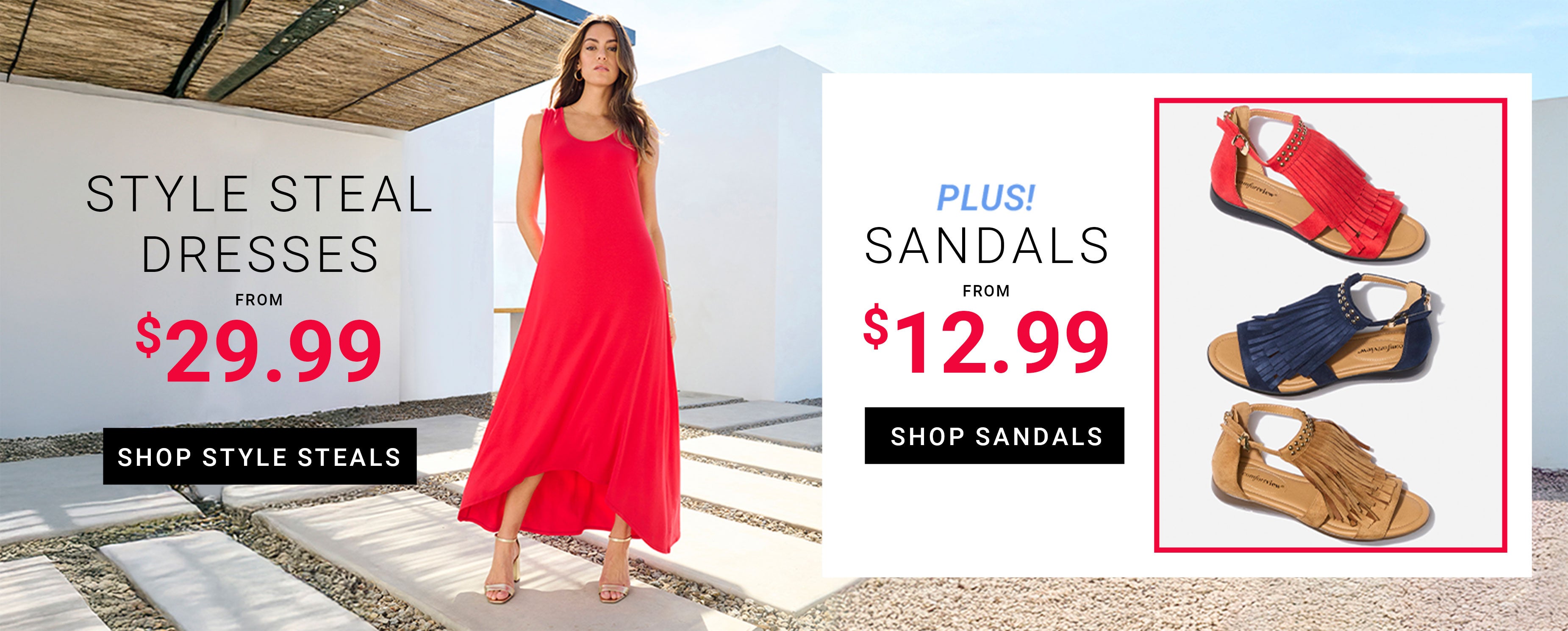 Shop Style Steal Dresses and Sandals