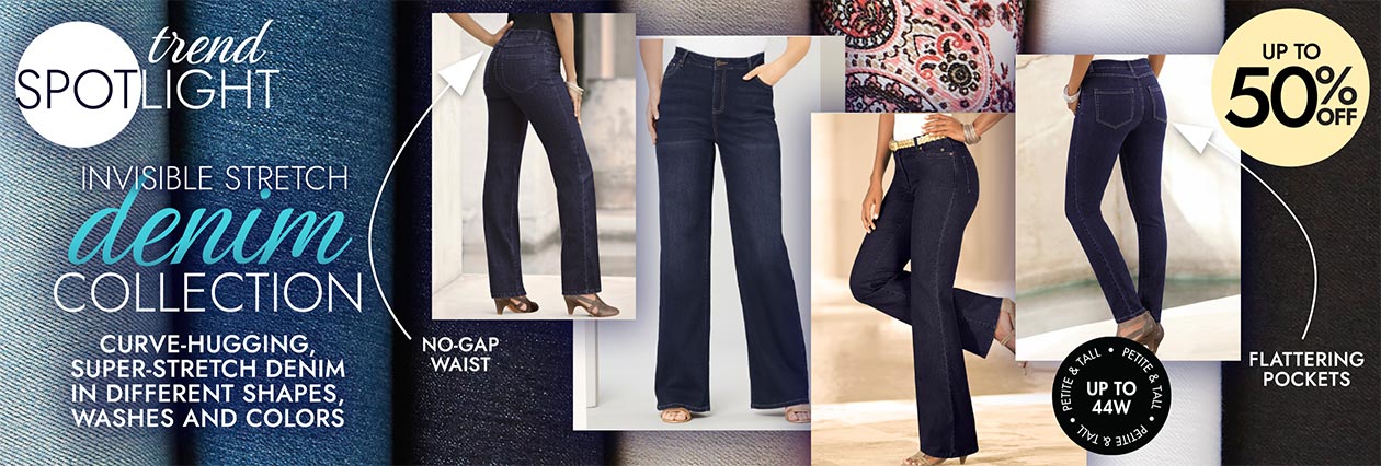 Denim Collection up to 50% off - up to 44w - shop now