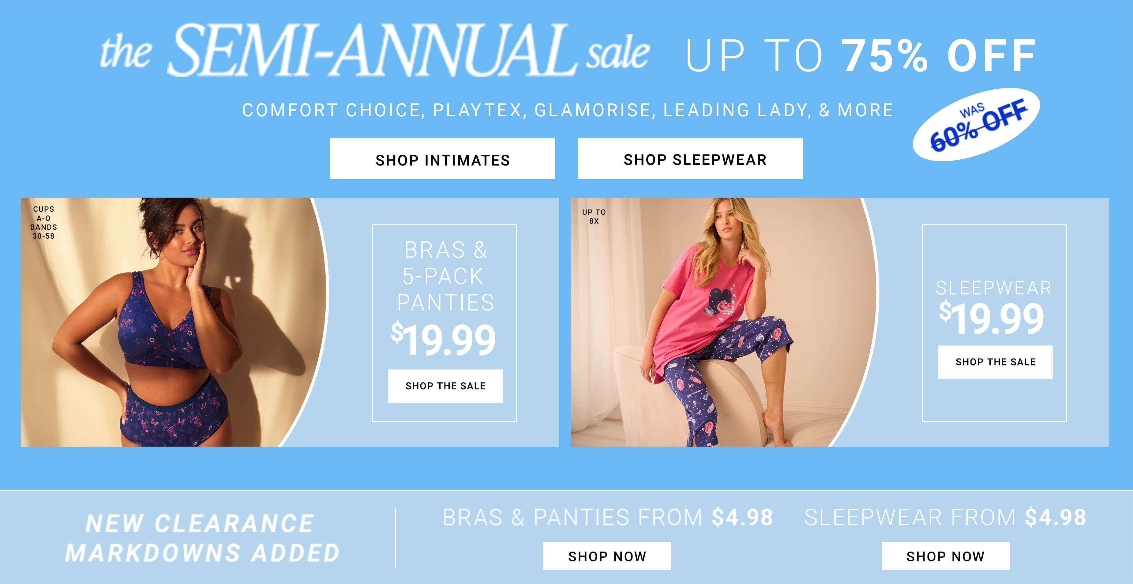 Semi-Annual Sale — Intimates & Sleepwear