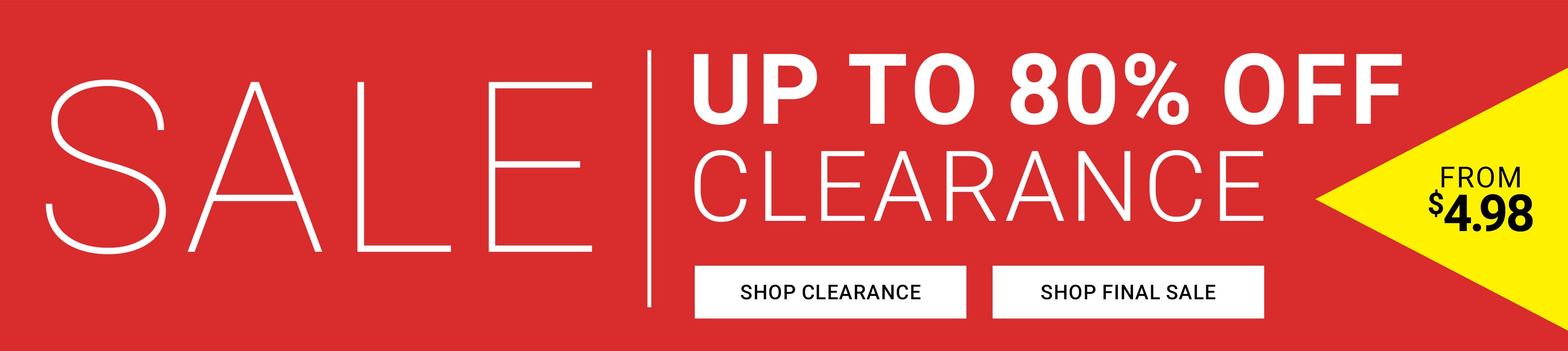 Shop Clearance & Final Sale