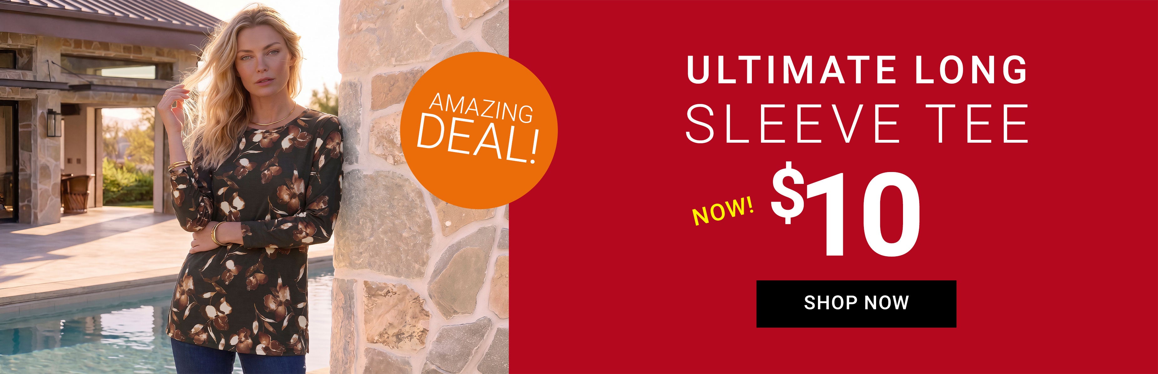 Amazing Deal! — Ultimate Long Sleeve Tee — Now $10 — Shop Now