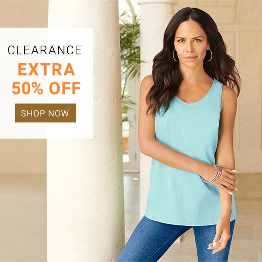 Clearance — Extra 50% Off