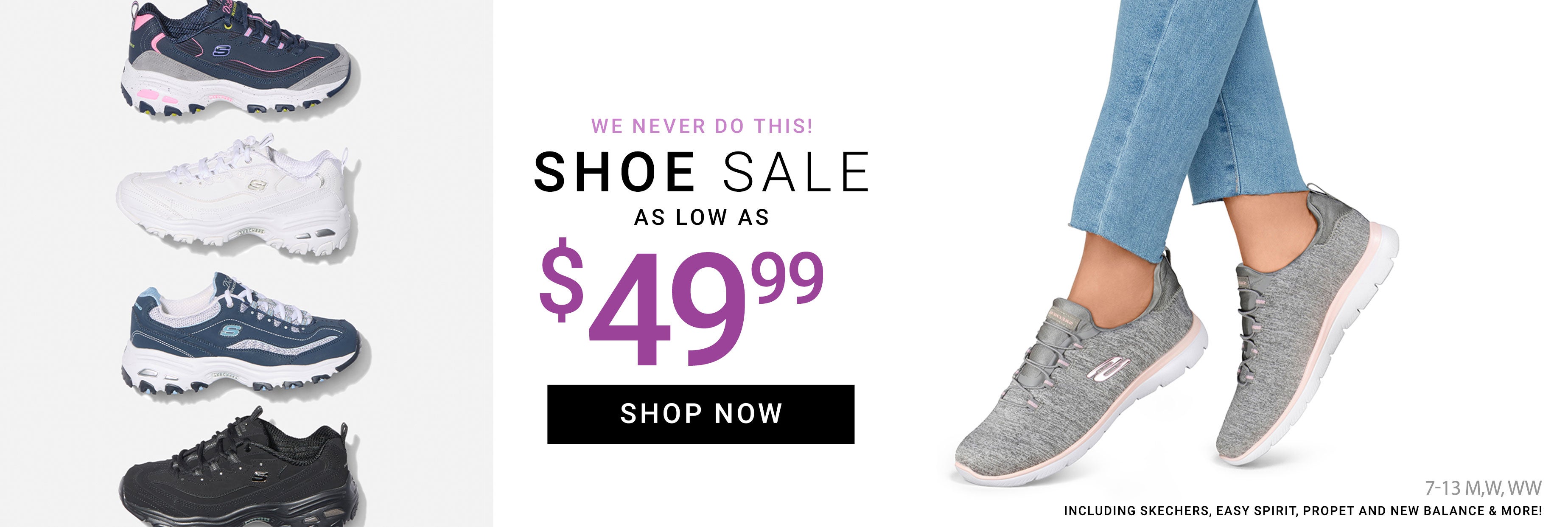shop SHOE SALE $49.99