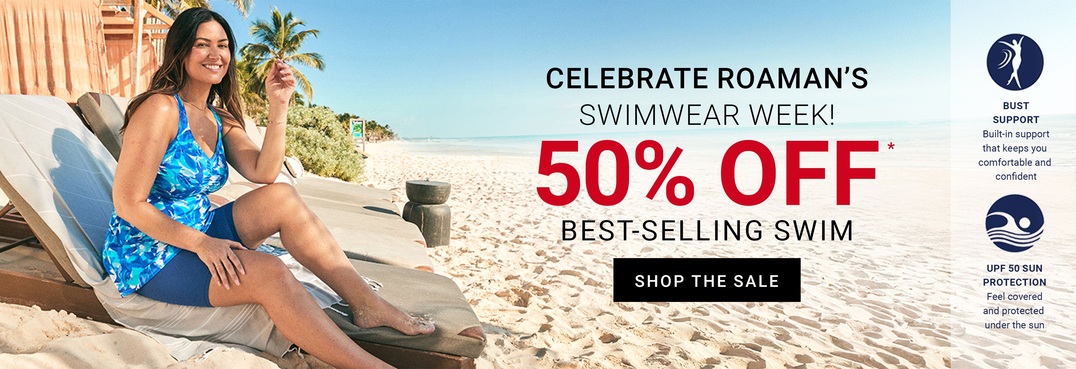 50% Off Bestselling Swim — Shop Now