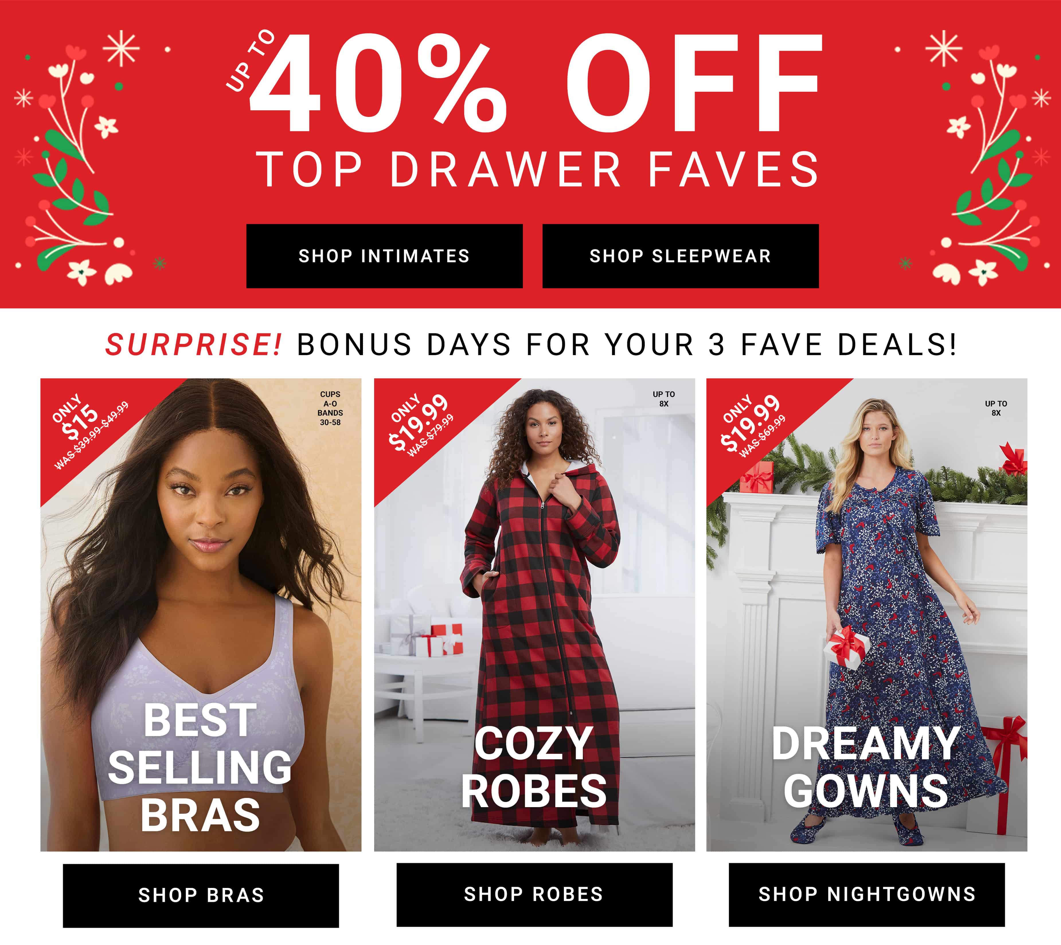 shop Intimates favorites