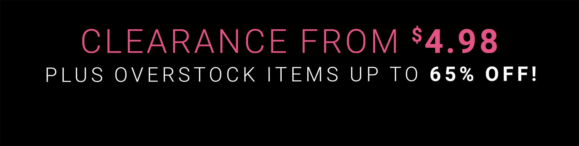 clearance from $4.98