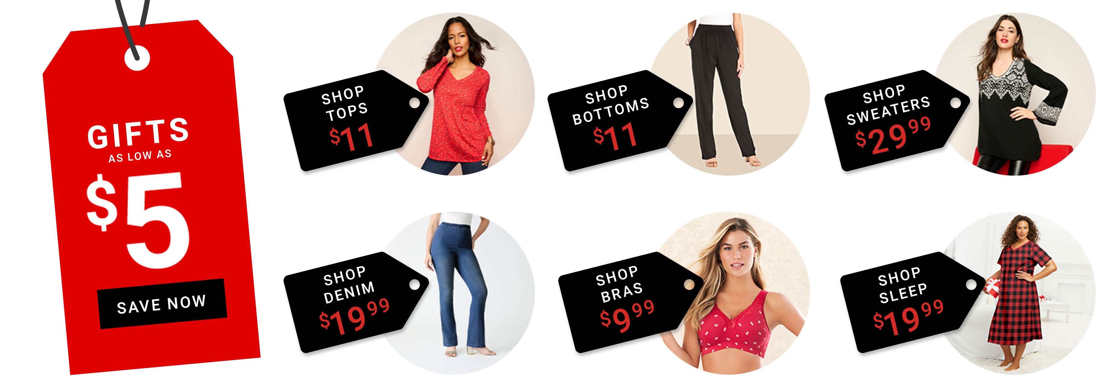 shop TEES & TUNICS $10 EACH