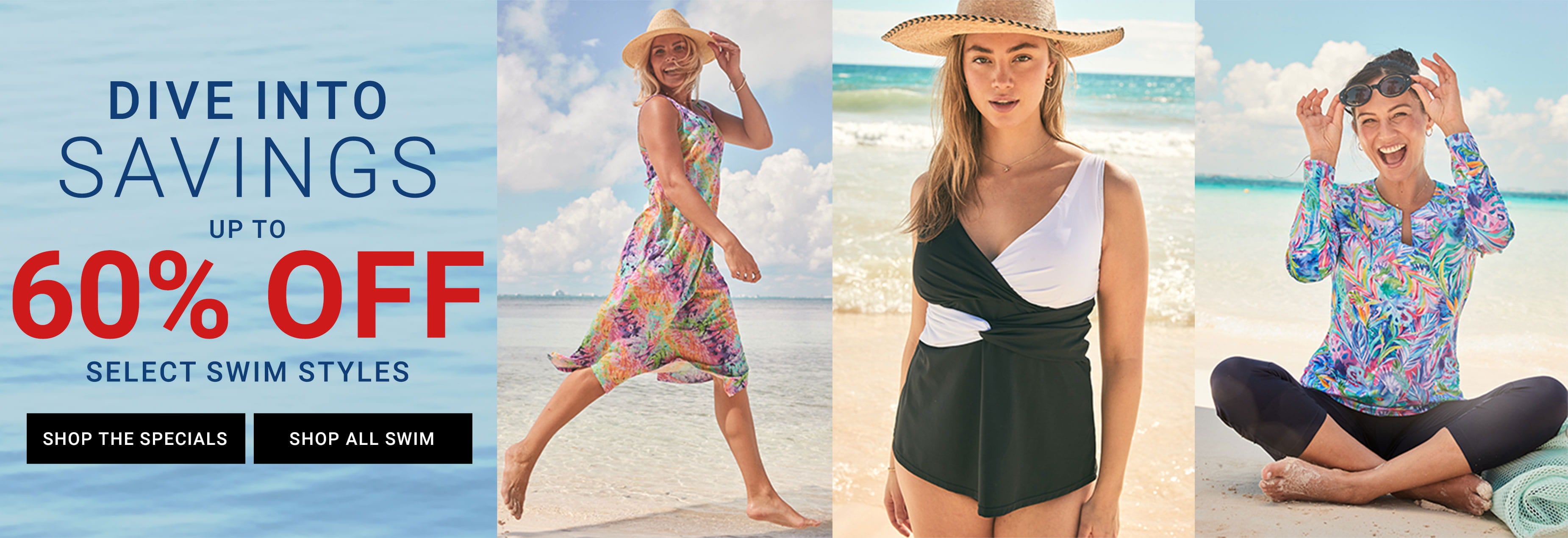 Dive Into Savings — Up to 60% Off Select Swim Styles