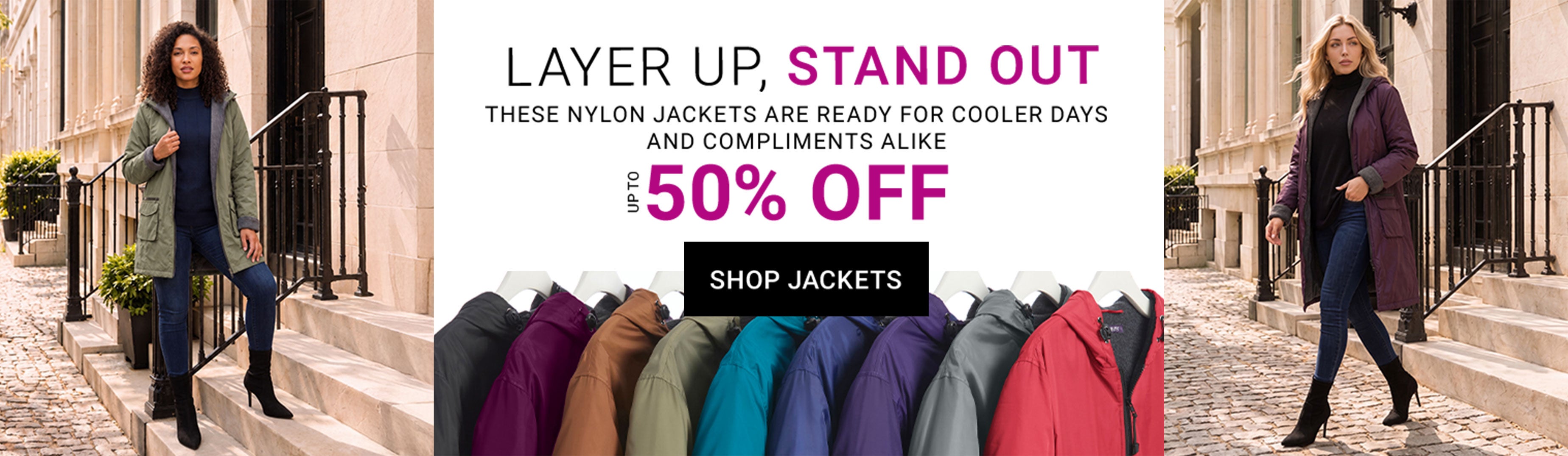 Layer Up, Stand Out — These Nylon Jackets Are Ready For Cooler Days And Compliments Alike, Up To 50% Off — Shop Jackets