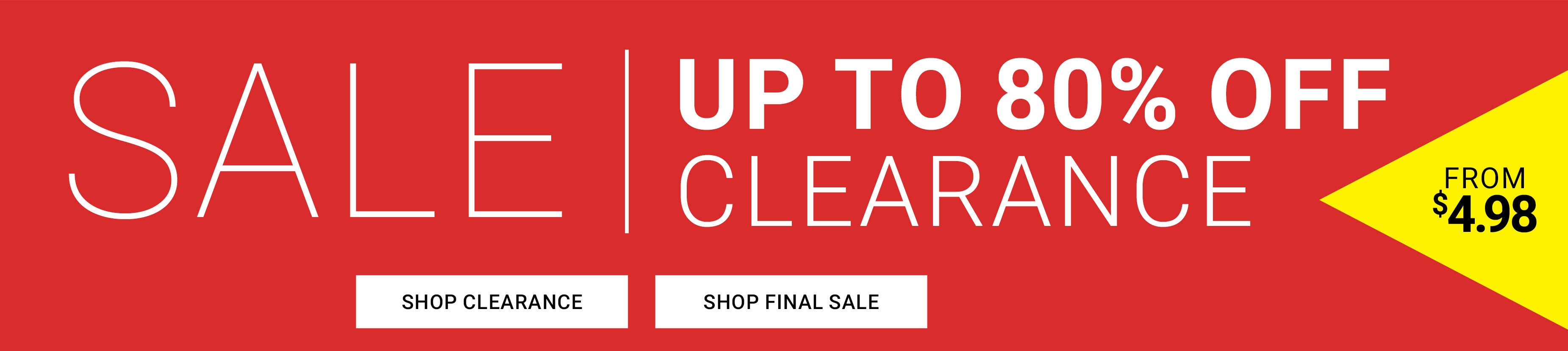 Clearance From $4.98 — Shop Clearance and Final Sale