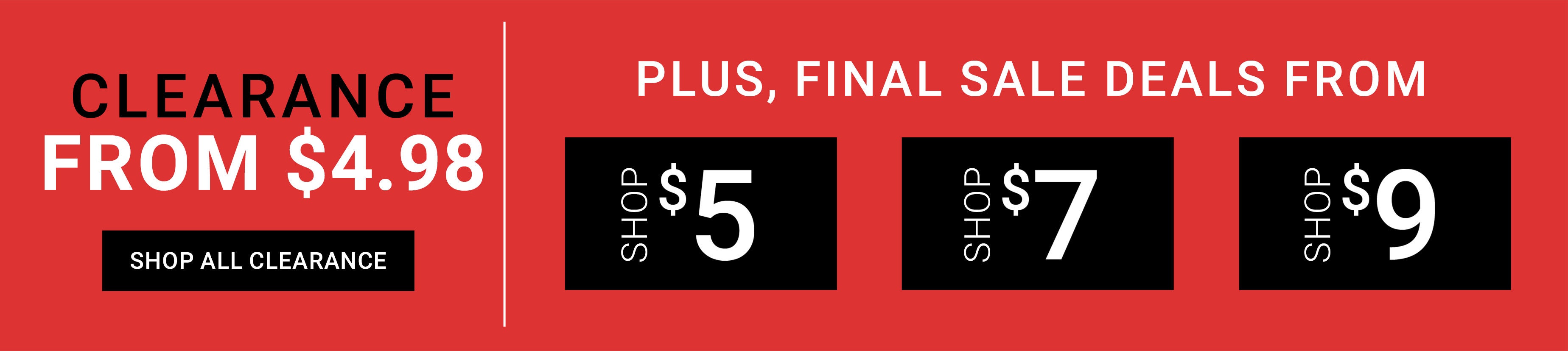 Shop Clearance