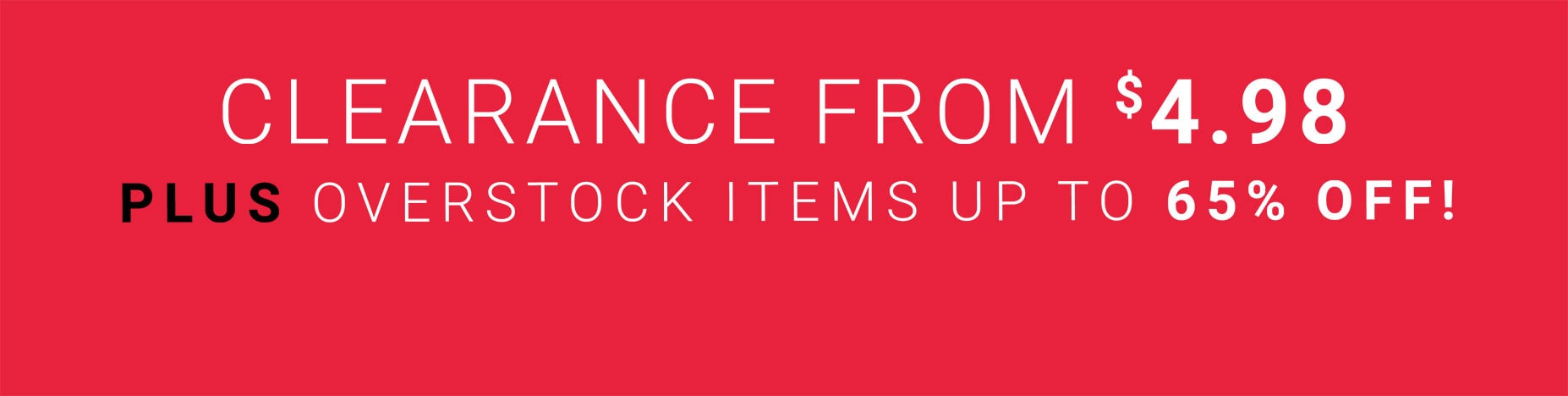up to 80% off clearance