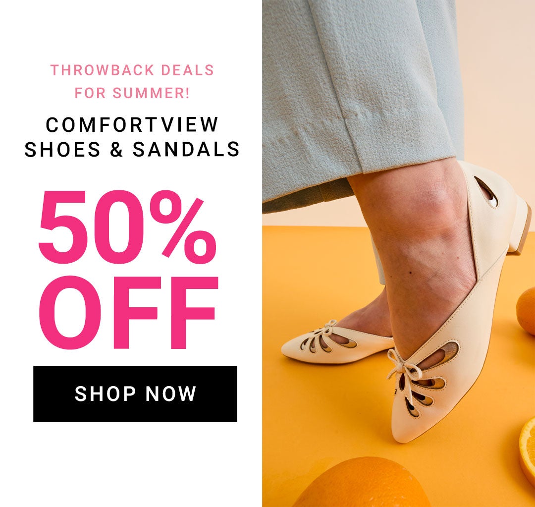 Comfortview Shoes and Sandals — 50% Off