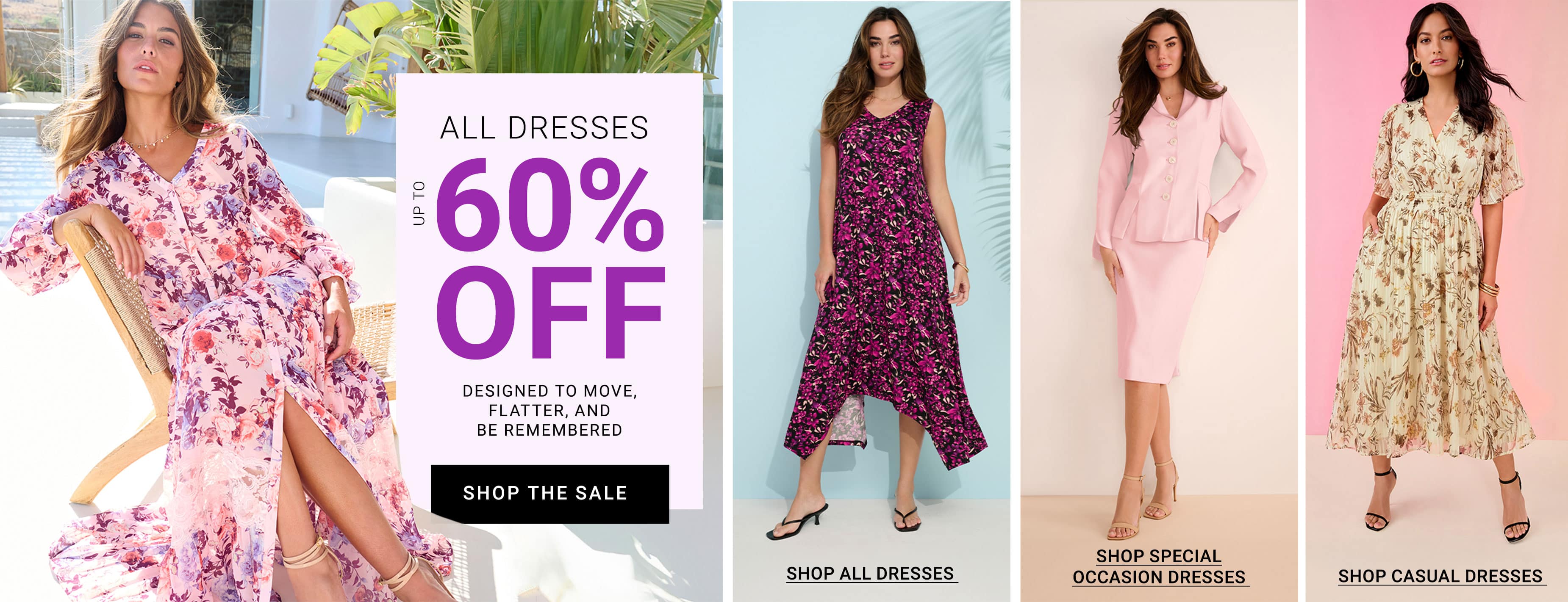 All Dresses 60% Off