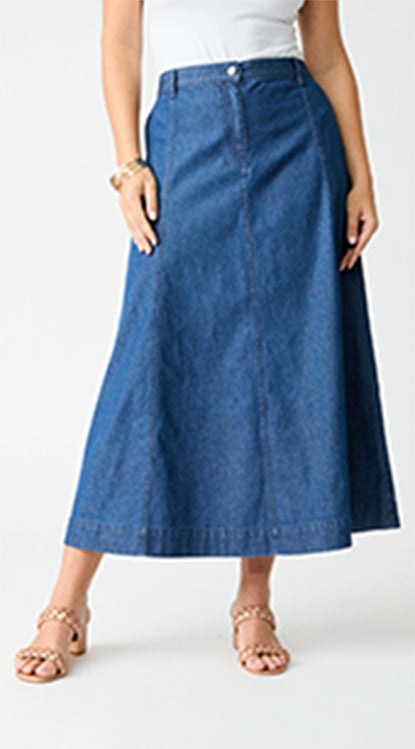 Shop Denim Skirts