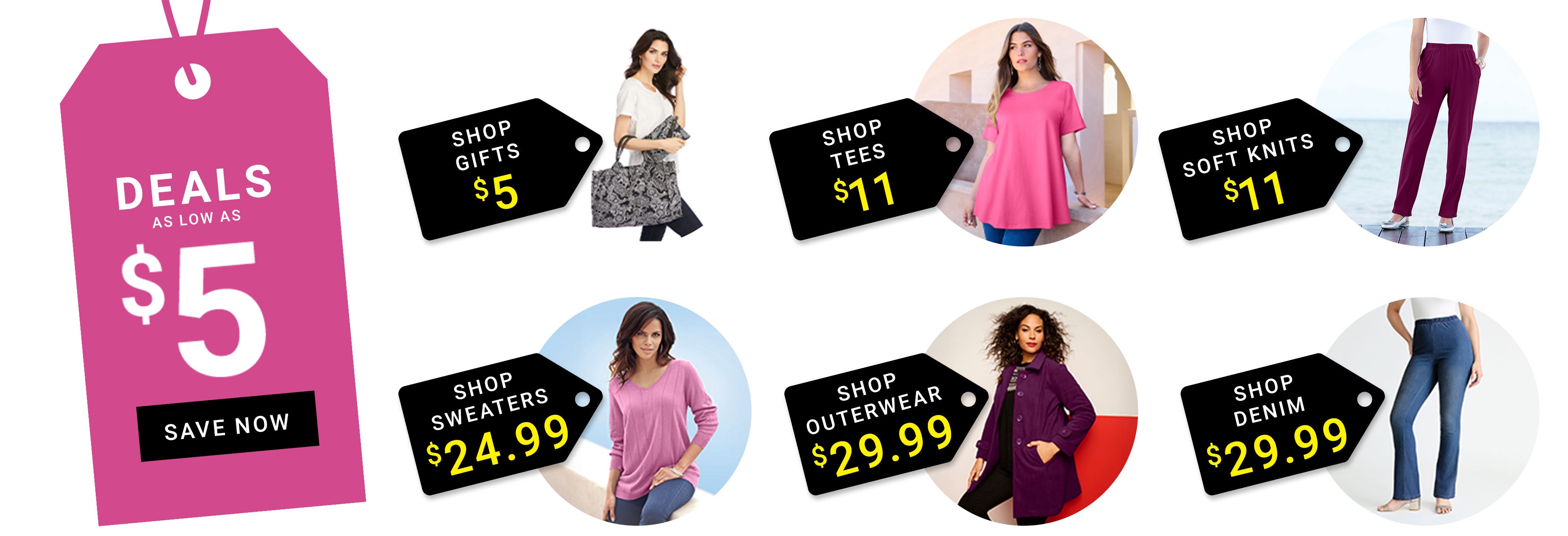 shop TEES & TUNICS $10 EACH