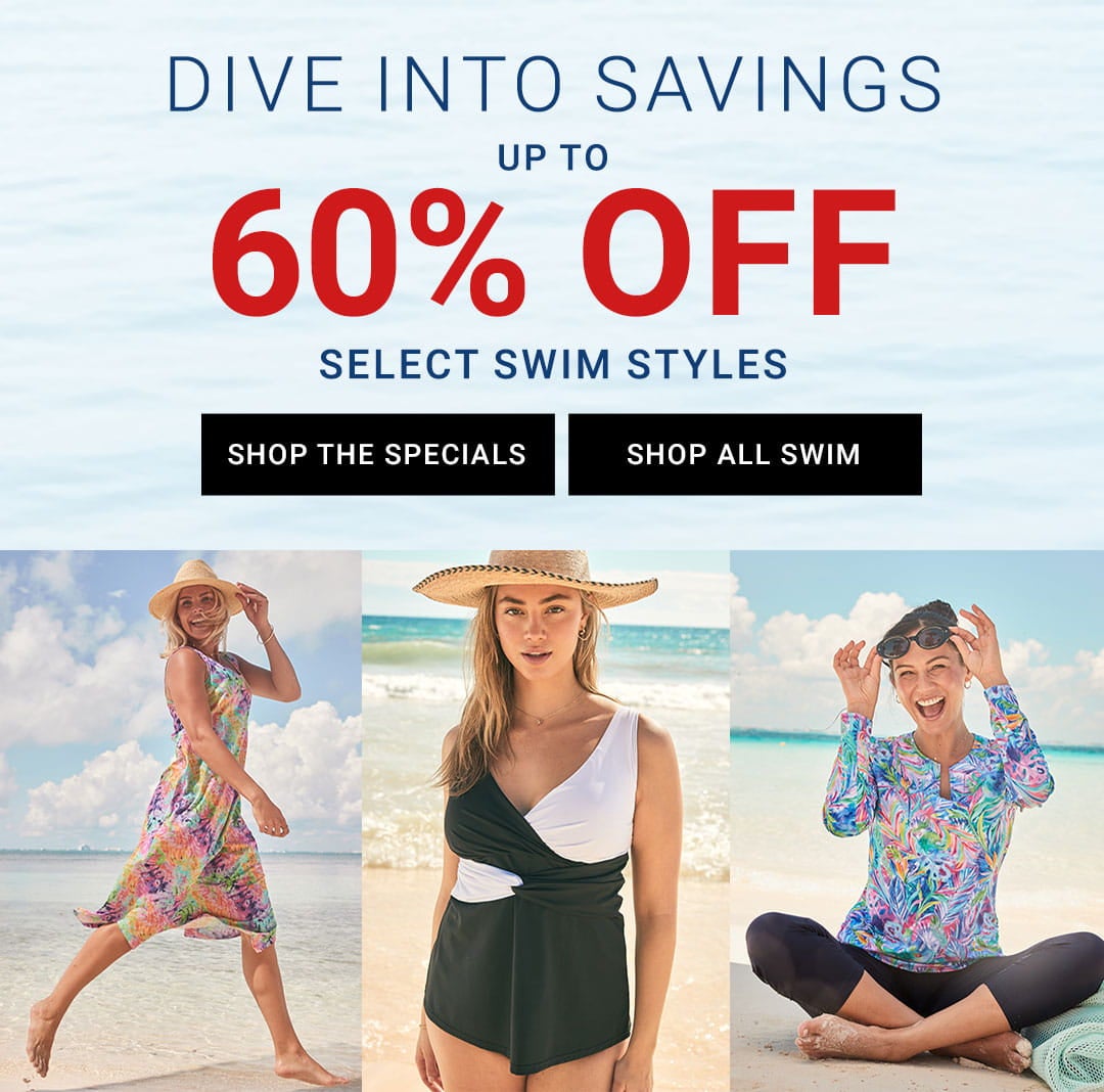 Dive Into Savings — Up to 60% Off Select Swim Styles