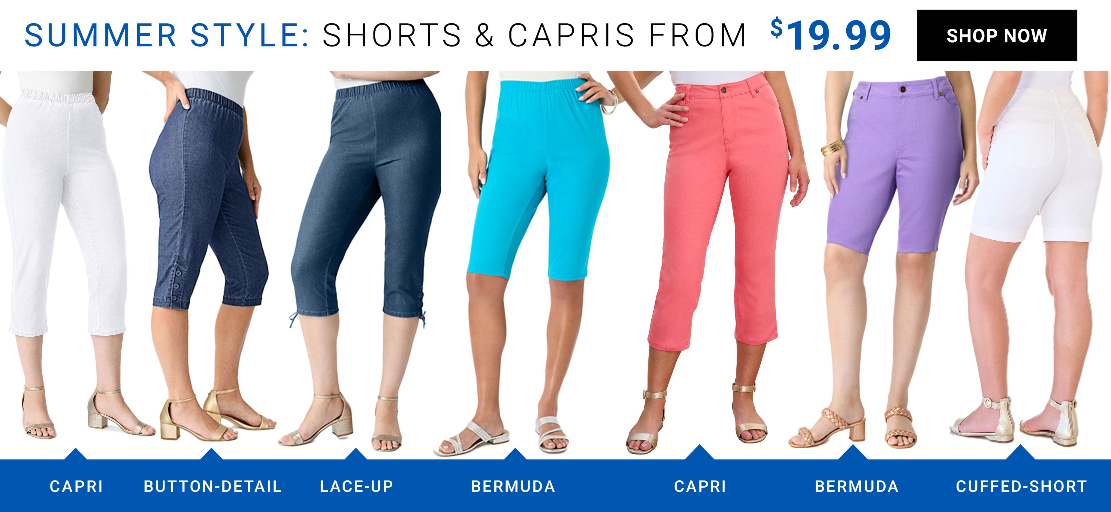shop SHORTS & CAPRIS