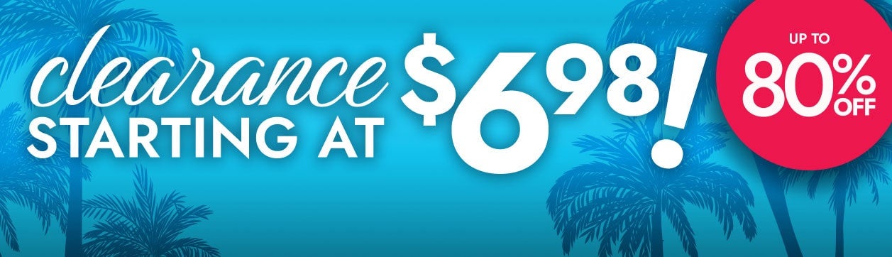 Clearance up to 75% off! - Shop Now