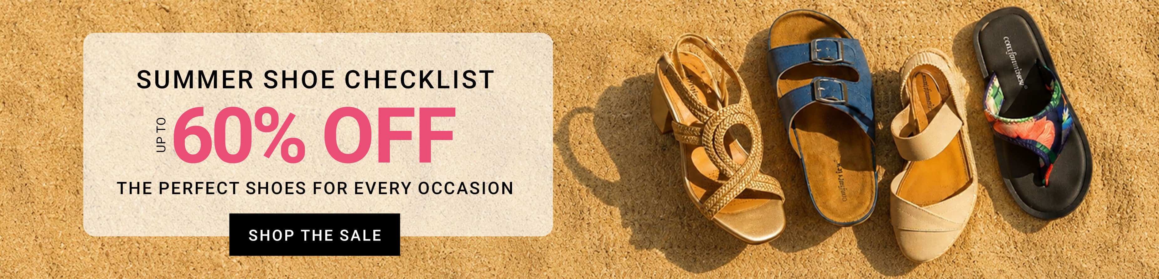 Summer Shoe Checklist — Up to 60% Off