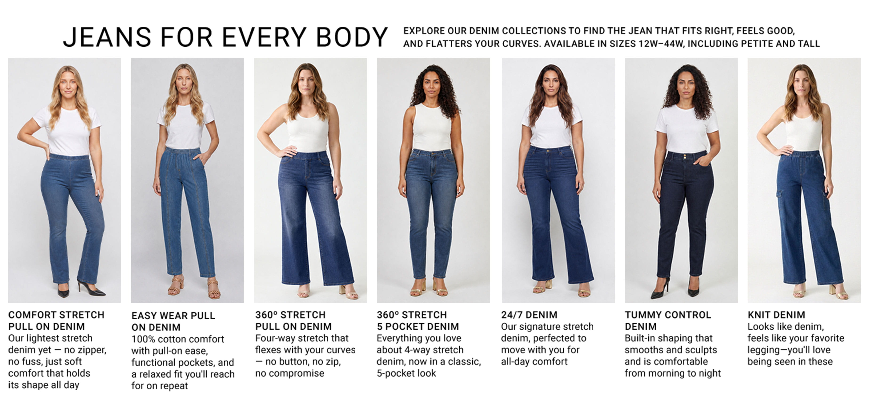 Jeans for every body — explore our denim collections