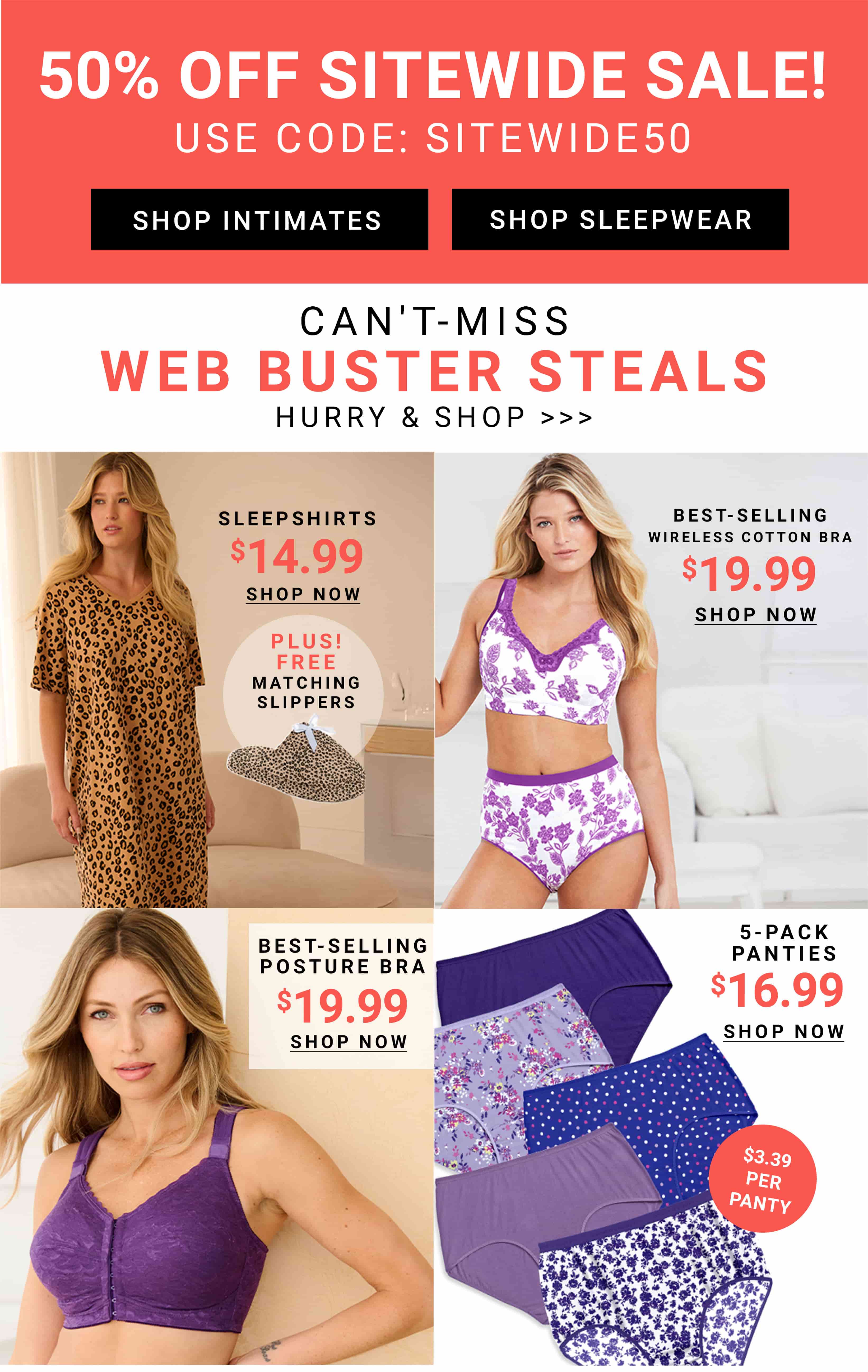Can't-Miss Web Buster Steals — Intimates and Sleep