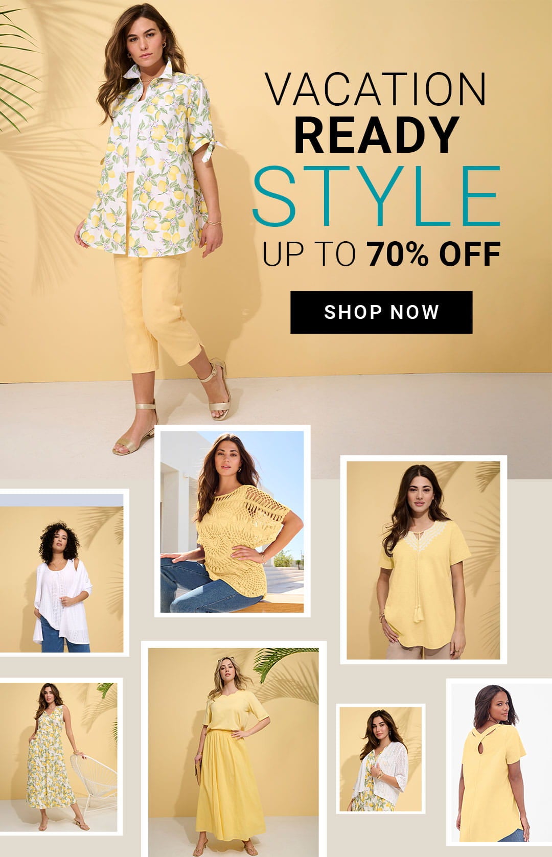 Vacation Ready Style — Up to 70% Off