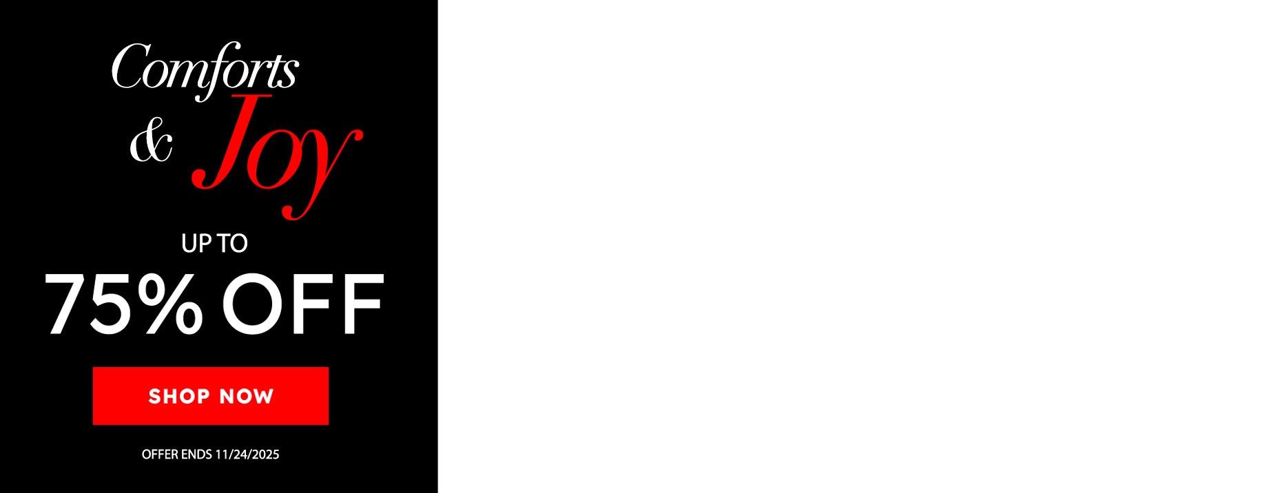 UP TO 75% OFF INTIMATES AND SLEEP