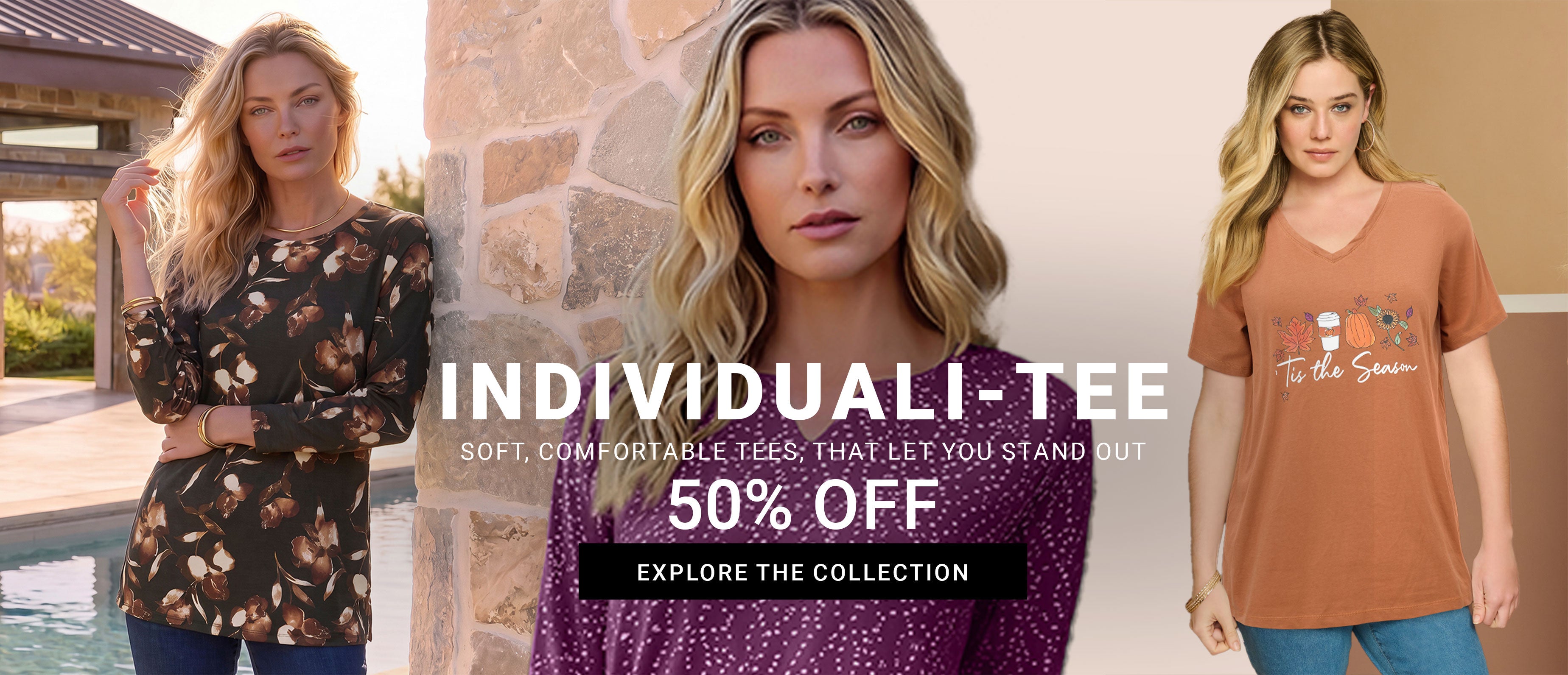 Individuali-Tee — Soft, comfortable tees that let you stand out — 50% Off — Explore The Collection