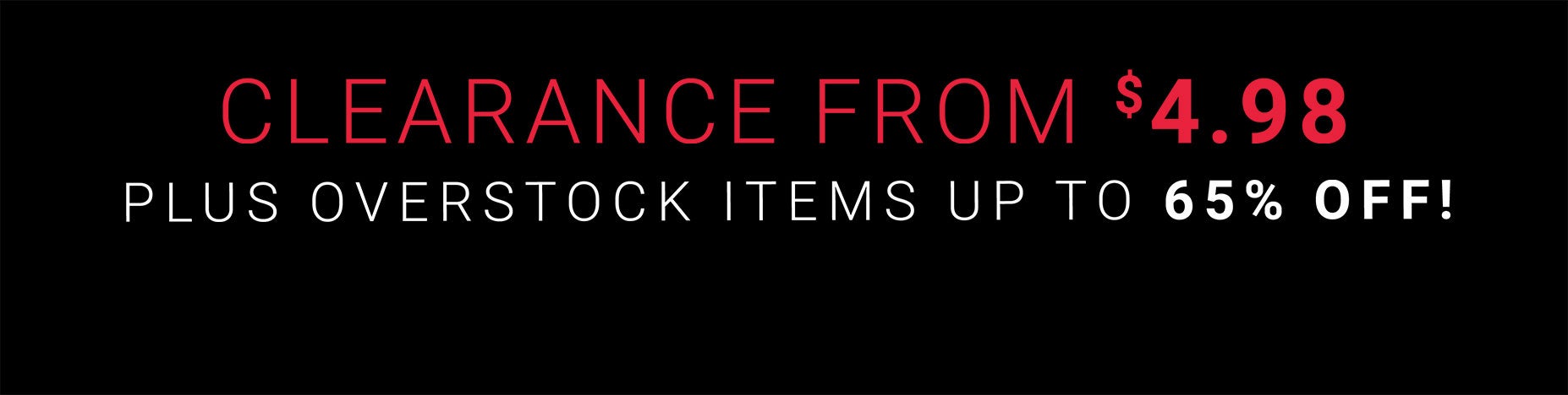 up to 80% off clearance