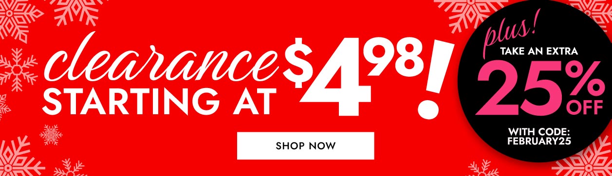 clearance - Shop Now