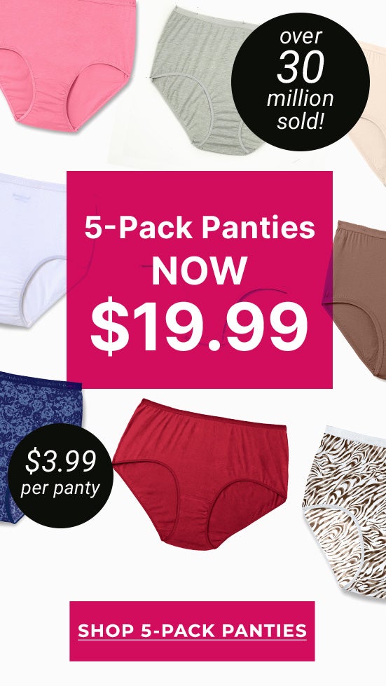 Shop 5-Pack Panties $19.99