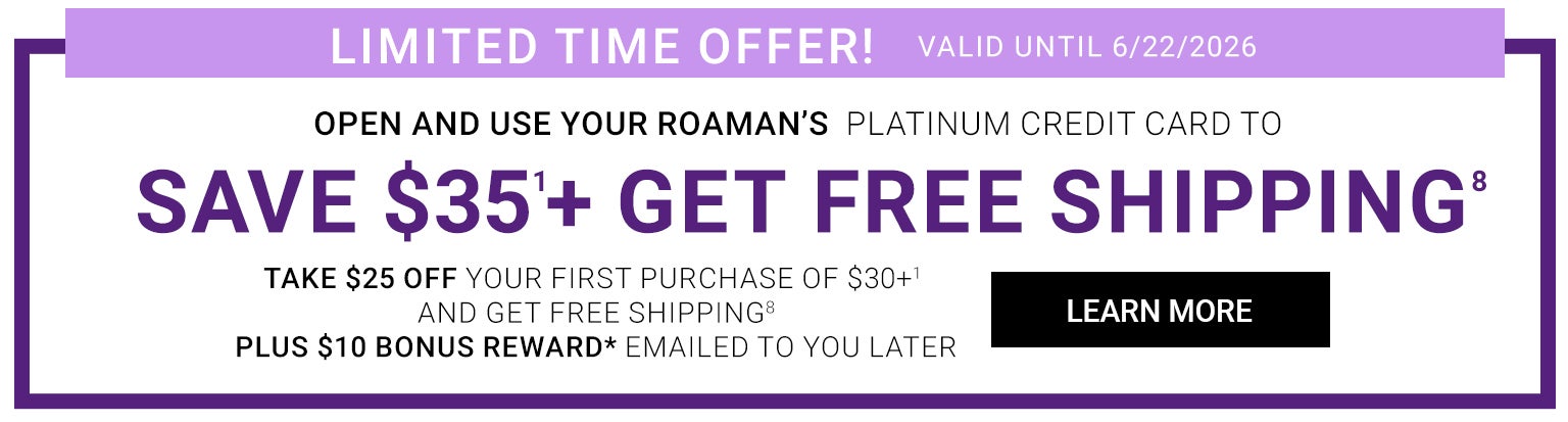 Roaman's credit card