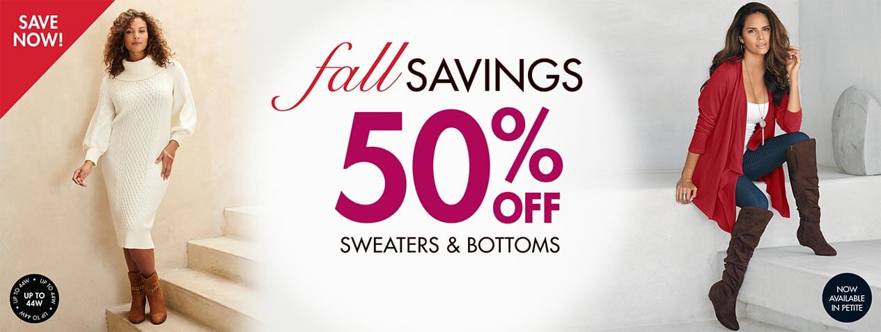 Wfall savings up to 50% off - shop now