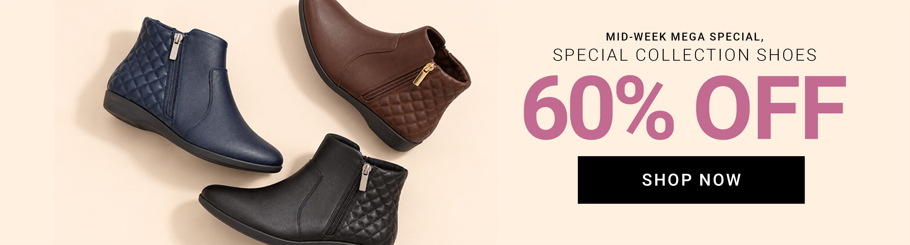 Mid-Week Mega Special — Special Collection Shoes 60% Off — Shop Now