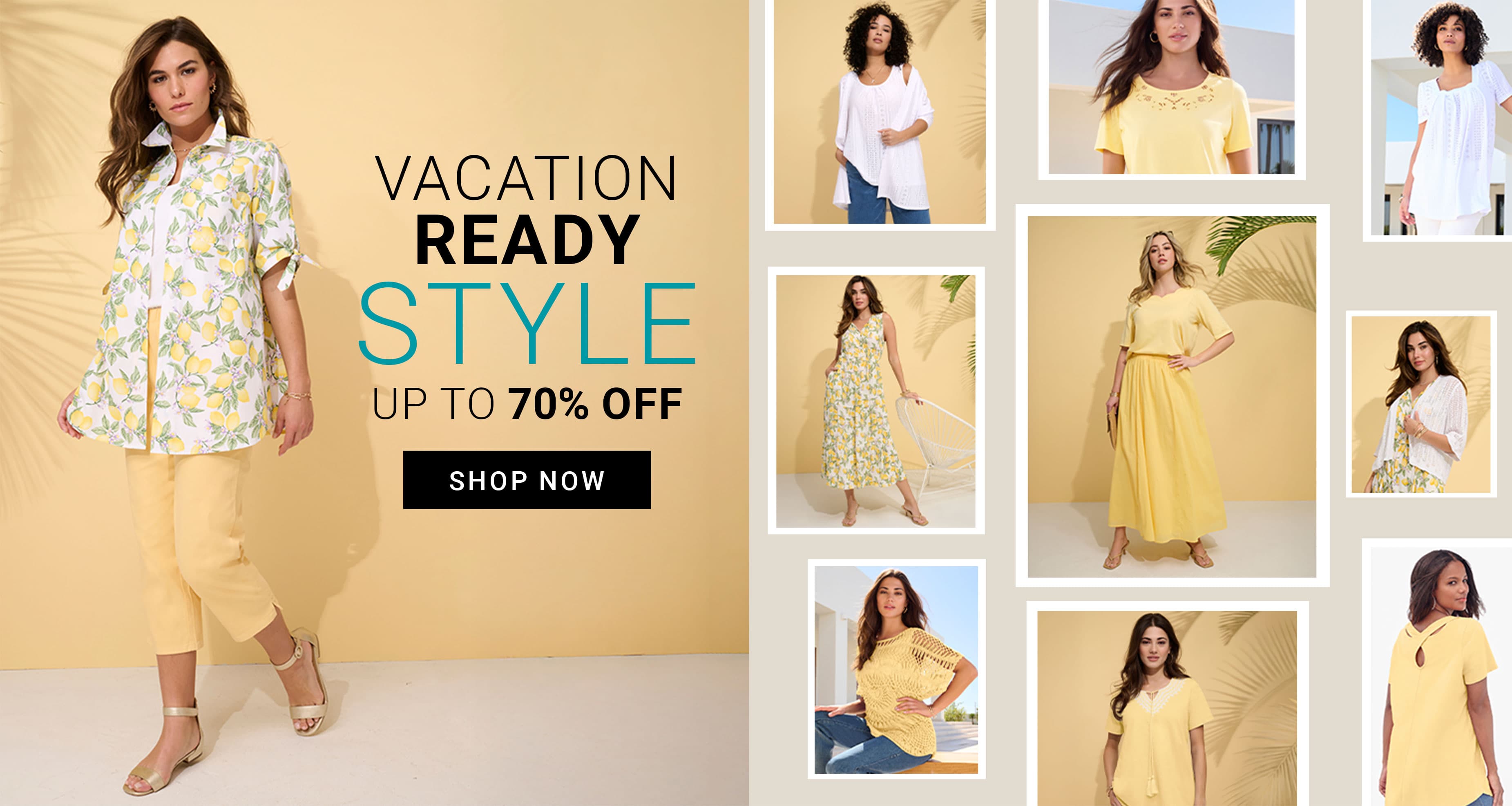 Vacation Ready Style — Up to 70% Off