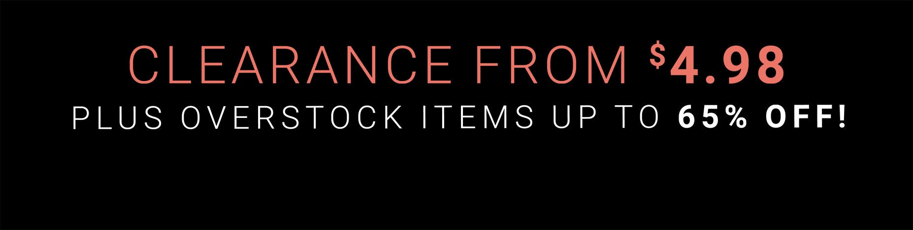 up to 80% off clearance
