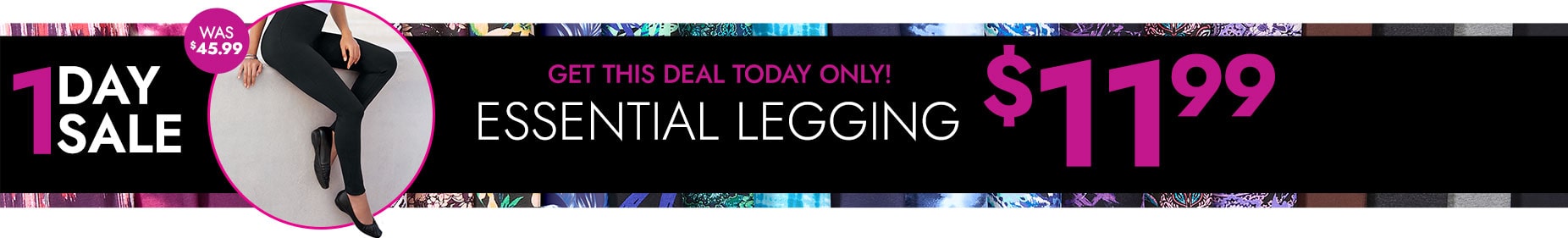 One day only! Shop Now