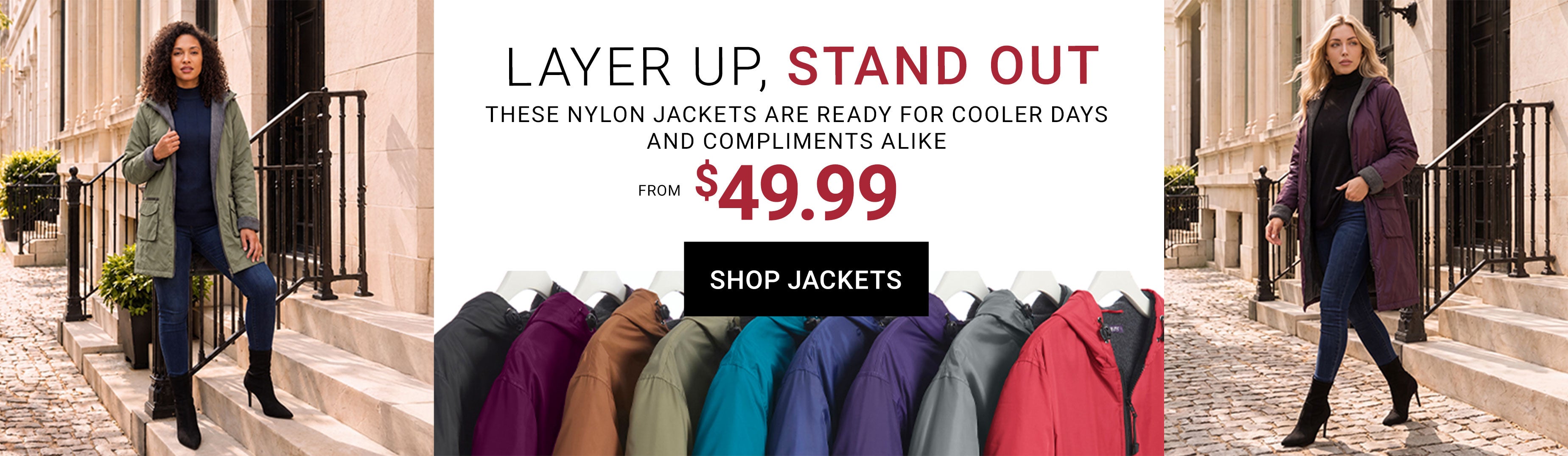 Layer Up, Stand Out — These Nylon Jackets Are Ready For Cooler Days And Compliments Alike, From $49.99 — Shop Jackets