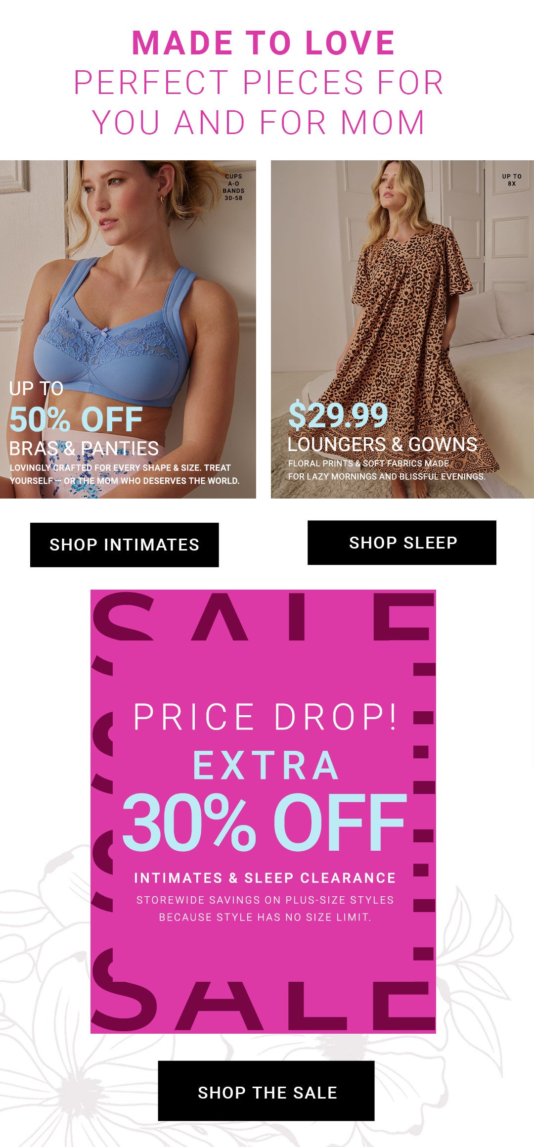 Shop Intimates Sleepwear Sale