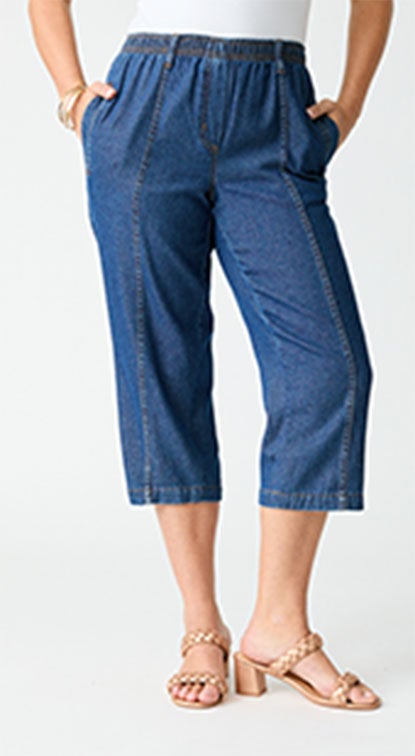 Shop Denim Capris