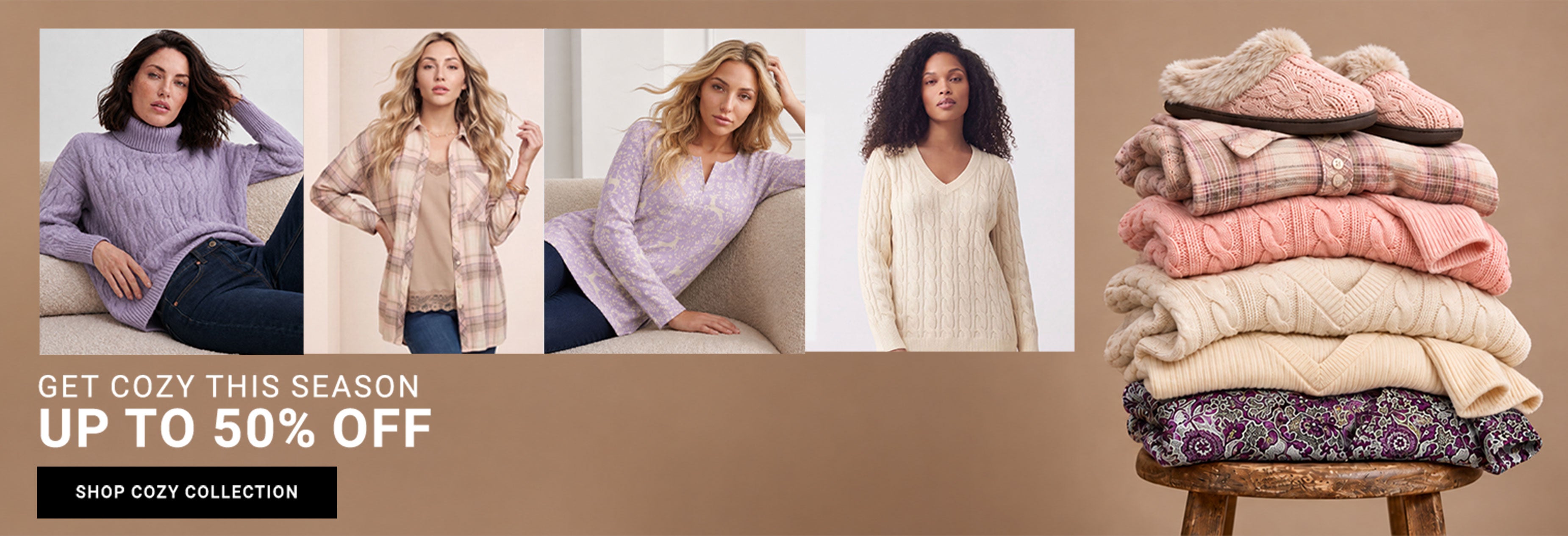 Get Cozy This Season — Up To 50% Off — Shop Cozy Collection