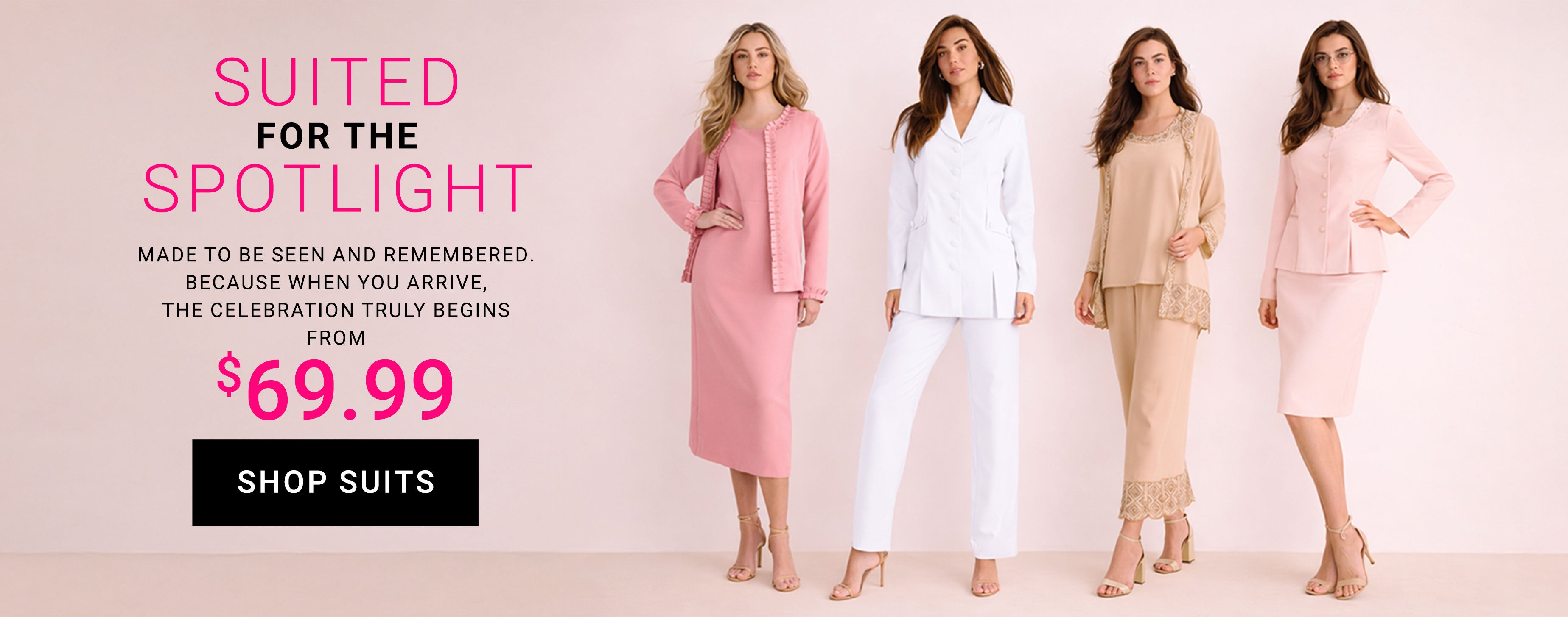 Suited for the Spotlight — Shop Suits