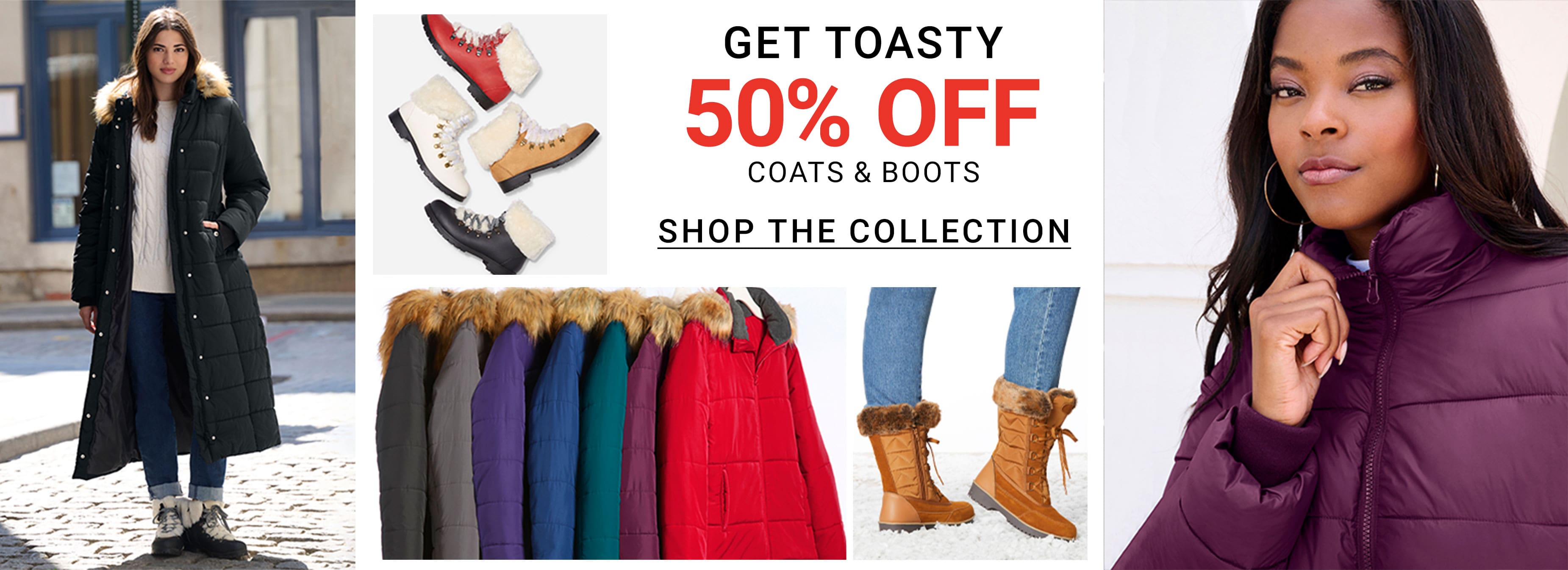 SHOP THE COLLECTION COATS & BOOTS