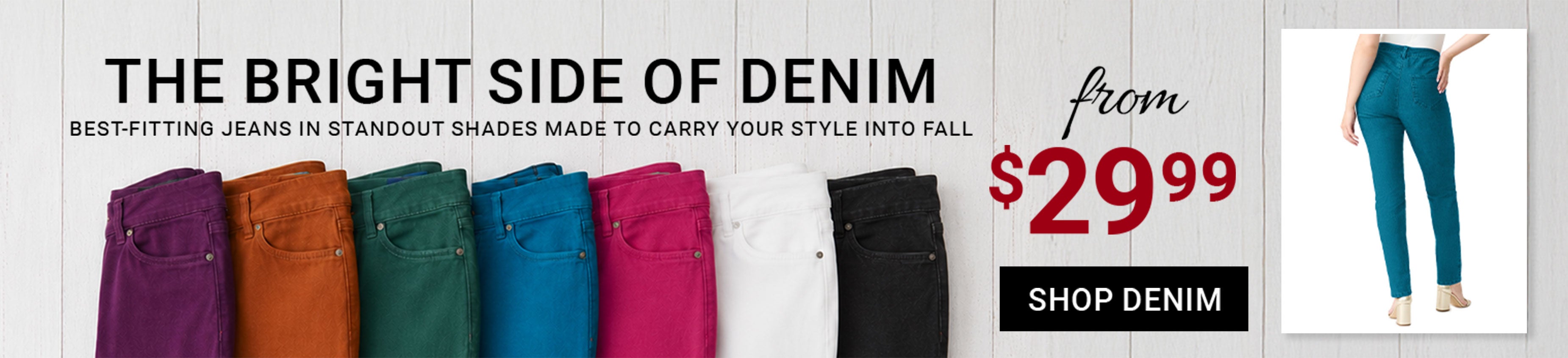 The Bright Side of Denim — Best-Fitting Jeans in Standout Shades Made to Carry Your Style Into Fall