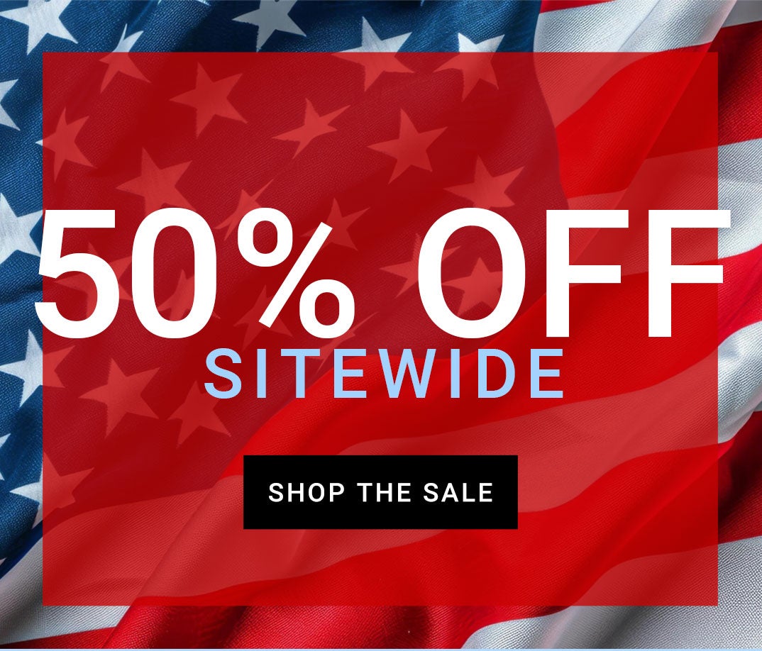 50% OFF SITEWIDE MEMORIAL DAY SALE